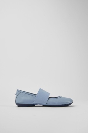 Ballerinas Camper Right Cuero Mujer Azules | FOVCQ-7280