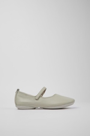 Ballerinas Camper Right Cuero Mujer Gris | QCHAN-7562