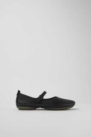 Ballerinas Camper Right Cuero Mujer Negras | TZOMB-4052