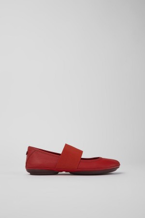 Ballerinas Camper Right Cuero Mujer Rojas | VDOSK-9057