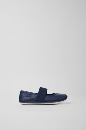 Ballerinas Camper Right Cuero Niña Azules | AWPCF-8162