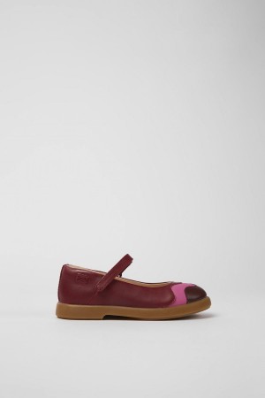 Ballerinas Camper Twins Cuero Mary Jane Flats Niña Burdeos | XFHNJ-5903