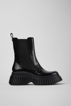Botas Camper Bcn Cuero Mujer Negras | TGIKM-5680