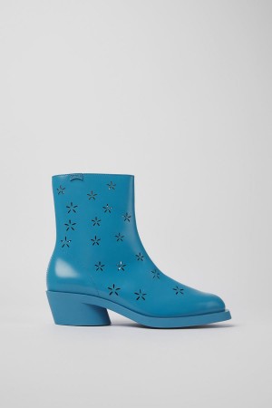 Botas Camper Bonnie Cuero Mujer Azules | KGHRT-6908