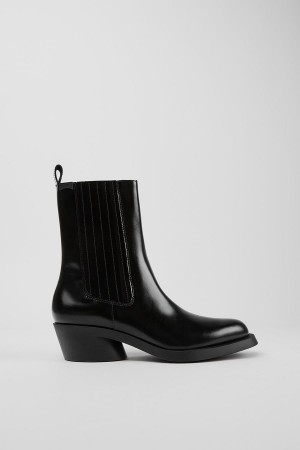Botas Camper Bonnie Cuero Mujer Negras | VNICB-9324