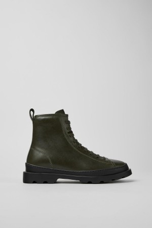Botas Camper Brutus Cuero Ankle Mujer Verde | GILAK-4876