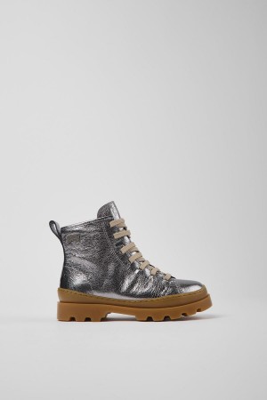 Botas Camper Brutus Cuero Ankle Niña Gris | TJORE-5374