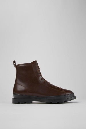Botas Camper Brutus Medium Encaje Hombre Burdeos | MYEBJ-7645