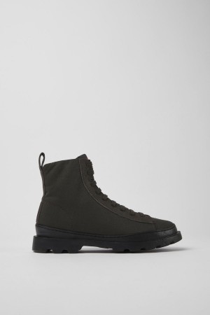 Botas Camper Brutus Textil Nubuck Ankle Mujer Gris | JXCQW-1450