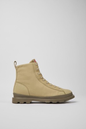 Botas Camper Brutus Textil Nubuck Ankle Hombre Beige | GJTWZ-4256