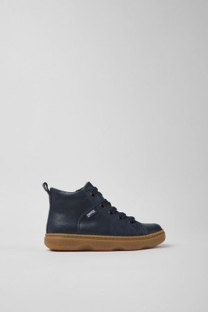 Botas Camper Cuero Ankle Niño Azul Marino | UNSVK-2690