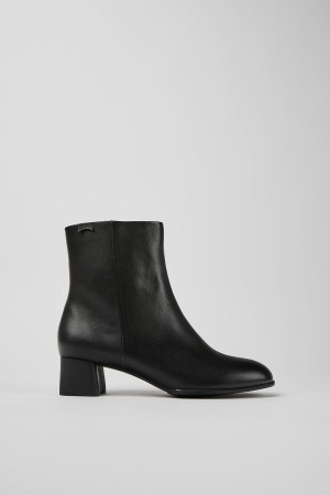 Botas Camper Katie Cuero Ankle Mujer Negras | VMCFX-3406