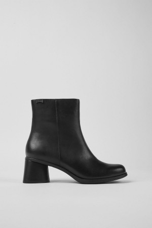 Botas Camper Kiara Cuero Ankle Mujer Negras | NXUWB-0819