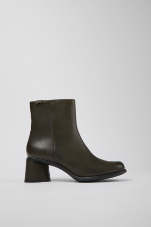 Botas Camper Kiara Cuero Recycled Pet Mujer Verde | VOQJC-3876