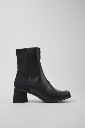 Botas Camper Kiara Cuero Recycled Pet Mujer Negras | WRDOZ-9201