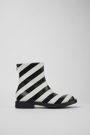 Botas Camper Mil 1978 Cuero Ankle Mujer Blancas | UKWCX-8067