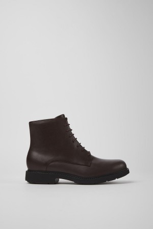 Botas Camper Neuman Cuero Ankle Mujer Marrones | GVWKY-0732