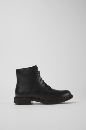 Botas Camper Neuman Smart Encaje Up Ankle Mujer Negras | AGTMF-6583