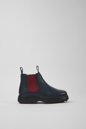 Botas Camper Norte Cuero Chelsea Niño Azul Marino | XHTOV-0326