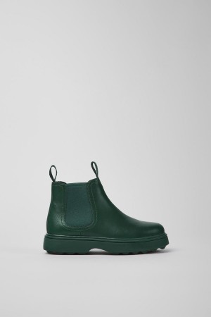 Botas Camper Norte Cuero Chelsea Niño Verde | UCGER-0745