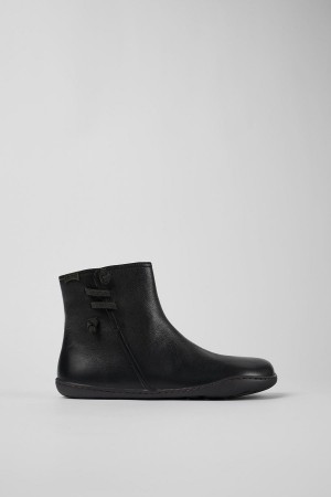Botas Camper Peu Cuero Ankle Mujer Negras | BAVWC-6278