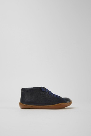 Botas Camper Peu Cuero Ankle Niña Azul Marino | KHSCX-2618