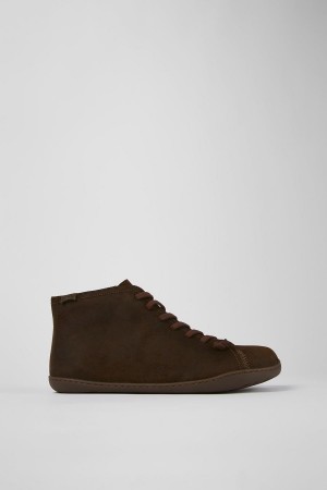Botas Camper Peu Nubuck Ankle Hombre Marrones | KLBSX-3745