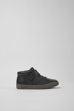 Botas Camper Peu Touring Cuero Ankle Niña Gris | XTFJO-4501
