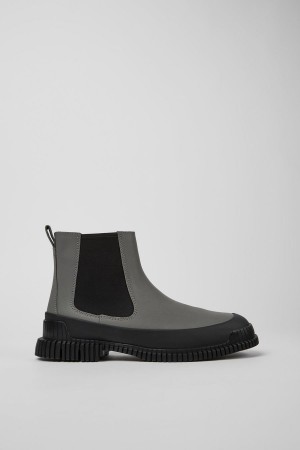 Botas Camper Pix Cuero Chelsea Hombre Gris | RXDCI-4528
