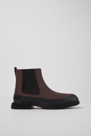 Botas Camper Pix Cuero Chelsea Hombre Marrones | YDGCB-2591