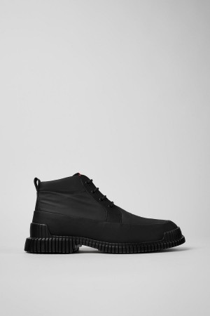 Botas Camper Pix Recycled Cuero Encaje-up Hombre Negras | VQWCD-7154