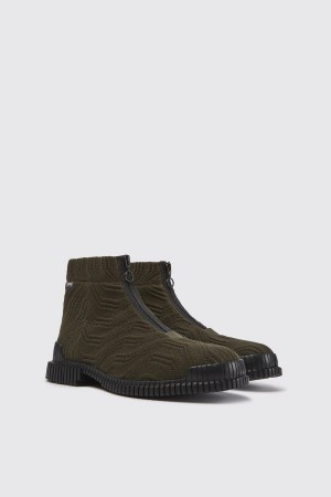 Botas Camper Pix Tencel Hombre Verde | DPXKR-1709