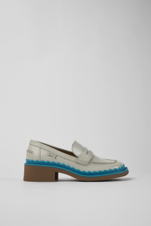 Mocasines Camper Taylor Cuero Mujer Gris | ZURWM-9854
