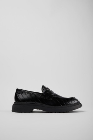 Mocasines Camper Twins Cuero Hombre Negras | CLVXH-2045