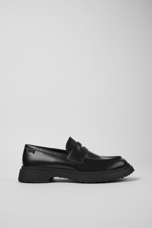 Mocasines Camper Walden Cuero Hombre Negras | RQNES-0129