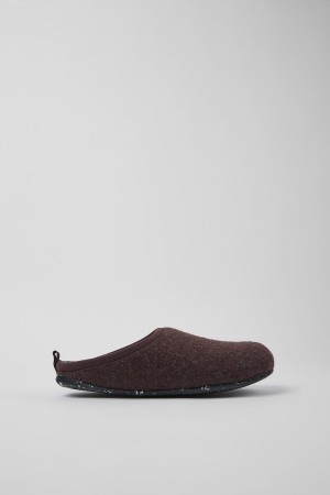 Pantuflas Camper Wabi Lana Mujer Burdeos | MWJPE-2347