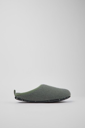 Pantuflas Camper Wabi Lana Mujer Verde | HRABI-8497