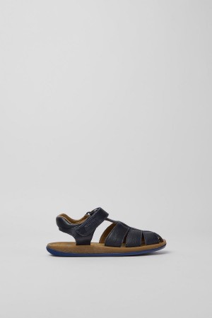 Sandalias Camper Bicho Cuero Niño Azul Marino | RSLON-2641