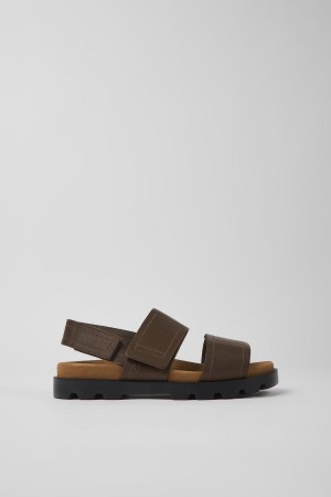 Sandalias Camper Brutus Cuero Mujer Marrones | DMQYA-7931