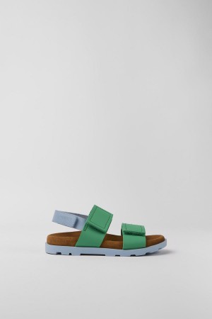 Sandalias Camper Brutus Cuero Niña Verde | CISRG-2473