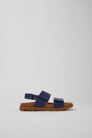 Sandalias Camper Brutus Cuero Niño Azul Marino | VIYKO-7691