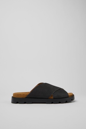 Sandalias Camper Brutus Sandal Hombre Negras | HCNWR-4926