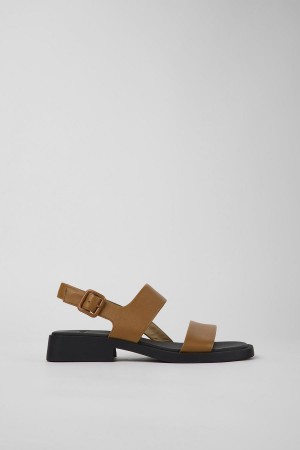 Sandalias Camper Dana Cuero Mujer Marrones | GXPZR-9851