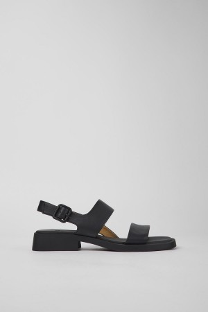 Sandalias Camper Dana Cuero Mujer Negras | WFJPE-9058