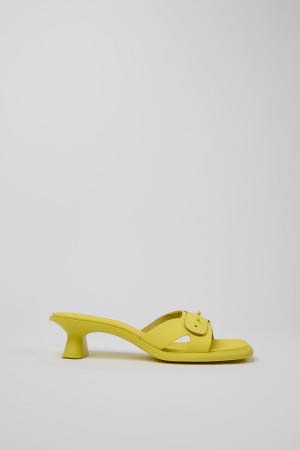 Sandalias Camper Dina Cuero Mujer Amarillo | EPNRA-5039