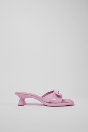 Sandalias Camper Dina Cuero Mujer Rosas | SGKZP-6758
