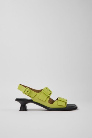 Sandalias Camper Dina Cuero Mujer Verde | LUWZS-6794