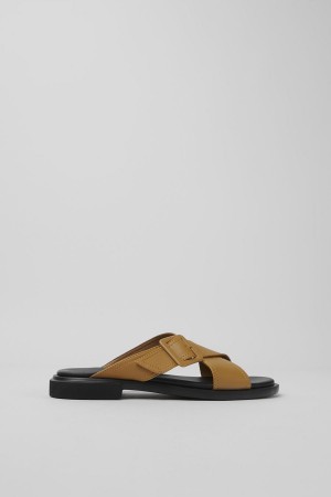Sandalias Camper Edy Cuero Mujer Marrones | FEZQY-7964