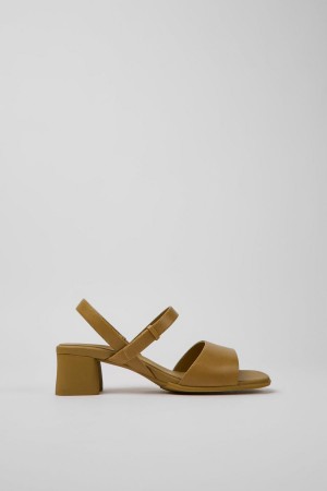 Sandalias Camper Katie Cuero Mujer Marrones | SCMGW-1290