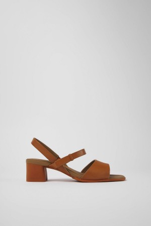 Sandalias Camper Katie Tiras Mujer Marrones | YBMNO-1576